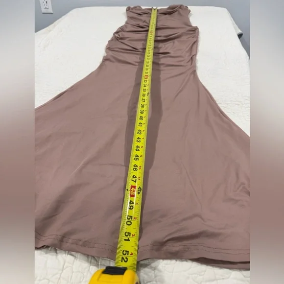 ElleFemme women maxi dress Tan Size M - Picture 8 of 11